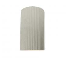 Justice Design Group CER-5745W-CRK - Large ADA LED Pleated Cylinder Wall Sconce (Outdoor)