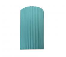 Justice Design Group CER-5745W-RFPL - Large ADA LED Pleated Cylinder Wall Sconce (Outdoor)