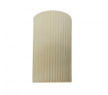 Justice Design Group CER-5745W-VAN - Large ADA LED Pleated Cylinder Wall Sconce (Outdoor)