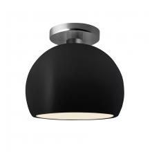 Justice Design Group CER-6350-CRB-NCKL - Small Globe Semi-Flush