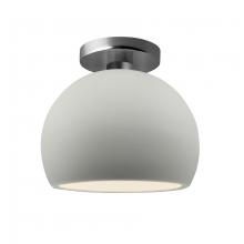 Justice Design Group CER-6350-MAT-NCKL - Small Globe Semi-Flush