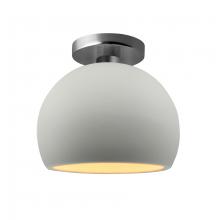 Justice Design Group CER-6350-MTGD-NCKL - Small Globe Semi-Flush