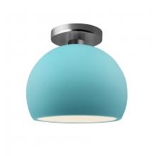 Justice Design Group CER-6350-RFPL-NCKL - Small Globe Semi-Flush