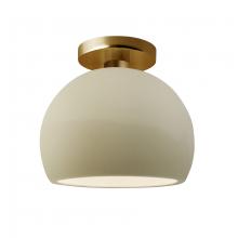 Justice Design Group CER-6350-VAN-BRSS - Small Globe Semi-Flush