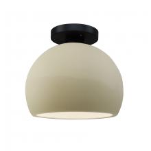 Justice Design Group CER-6350-VAN-MBLK - Small Globe Semi-Flush