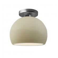 Justice Design Group CER-6350-VAN-NCKL - Small Globe Semi-Flush