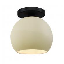 Justice Design Group CER-6353-VAN-MBLK - Medium Globe Semi-Flush