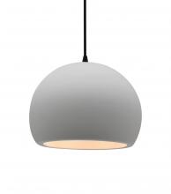 Justice Design Group CER-6533-BIS-MBLK-BKCD - Medium Globe 1-Light Pendant