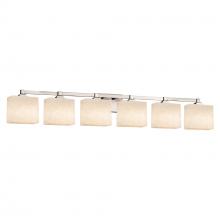 Justice Design Group CLD-8436-55-NCKL - Regency 6-Light Bath Bar