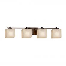 Justice Design Group CLD-8444-55-NCKL - Era 4-Light Bath Bar