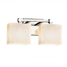 Justice Design Group FSN-8422-55-RBON-CROM - Tetra 2-Light Bath Bar