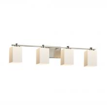 Justice Design Group FSN-8444-15-OPAL-NCKL - Era 4-Light Bath Bar