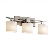 Justice Design Group FSN-8703-30-OPAL-NCKL - Aero 3-Light Bath Bar