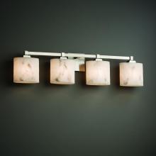 Justice Design Group FAL-8434-30-NCKL - Regency 4-Light Bath Bar