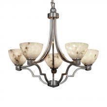 Justice Design Group FAL-8500-30-NCKL - Argyle 5-Light Chandelier