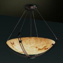 Justice Design Group FAL-9722-35-DBRZ-LED-5000 - 24" Pendant Bowl w/ Crossbar