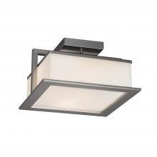 Justice Design Group FSN-7517W-OPAL-NCKL - Laguna 12" LED Outdoor Flush-Mount