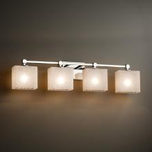 Justice Design Group FSN-8424-55-WEVE-CROM - Tetra 4-Light Bath Bar