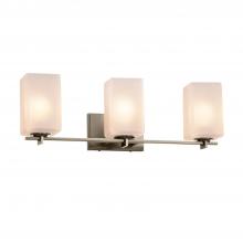 Justice Design Group FSN-8443-15-FRCR-NCKL - Era 3-Light Bath Bar