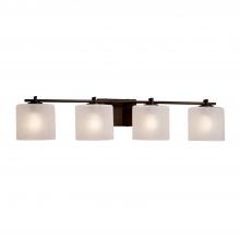 Justice Design Group FSN-8444-30-FRCR-DBRZ - Era 4-Light Bath Bar