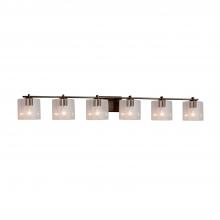 Justice Design Group FSN-8446-30-SEED-DBRZ - Era 6-Light Bath Bar