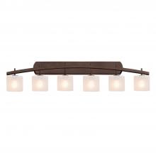 Justice Design Group FSN-8596-30-FRCR-DBRZ - Archway 6-Light Bath Bar