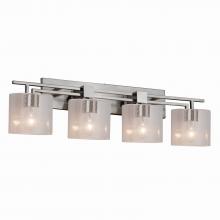 Justice Design Group FSN-8704-30-SEED-NCKL - Aero 4-Light Bath Bar