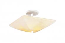 Justice Design Group FSN-9695-25-DROP-DBRZ-LED-2000 - 14" Square Semi-Flush Bowl