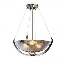 Justice Design Group FSN-9721-35-MROR-NCKL-LED-3000 - 18" Pendant Bowl w/ Crossbar