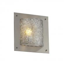 Justice Design Group GLA-5561-LACE-NCKL-LED-1000 - Framed Square 4-Sided Wall Sconce (ADA)