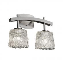 Justice Design Group GLA-8592-20-LACE-NCKL - Archway 2-Light Bath Bar