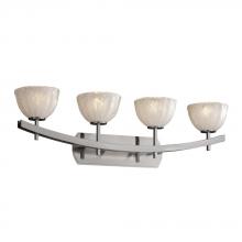 Justice Design Group GLA-8594-16-WTFR-NCKL - Archway 4-Light Bath Bar