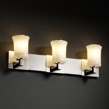 Justice Design Group GLA-8923-16-CLRT-CROM - Modular 3-Light Bath Bar