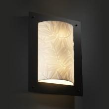 Justice Design Group PNA-5563-BMBO-MBLK-LED-2000 - Framed Rectangle 4-Sided Wall Sconce (ADA)