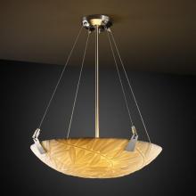 Justice Design Group PNA-9642-35-BMBO-NCKL-LED-5000 - 24" Pendant Bowl w/ Tapered Clips