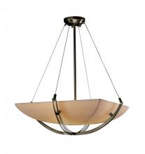 Justice Design Group PNA-9722-25-SMTH-NCKL-LED-5000 - 24" Pendant Bowl w/ Crossbar