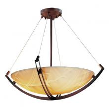 Justice Design Group PNA-9722-35-BANL-DBRZ-LED-5000 - 24" Pendant Bowl w/ Crossbar