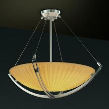 Justice Design Group PNA-9722-35-WFAL-MBLK-LED-5000 - 24" Pendant Bowl w/ Crossbar