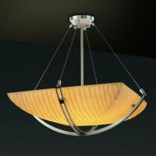 Justice Design Group PNA-9724-25-WFAL-MBLK-LED-6000 - 36" Pendant Bowl w/ Crossbar