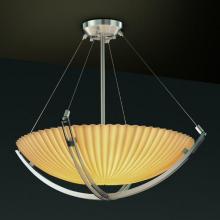 Justice Design Group PNA-9724-35-PLET-MBLK-LED-6000 - 36" Pendant Bowl w/ Crossbar