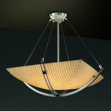 Justice Design Group PNA-9727-25-PLET-MBLK-LED-6000 - 48" Pendant Bowl w/ Crossbar