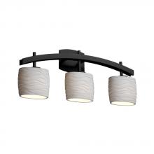 Justice Design Group POR-8593-10-WFAL-NCKL - Archway 3-Light Bath Bar