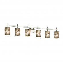 Justice Design Group WGL-8416-10-SWCB-NCKL - Union 6-Light Bath Bar