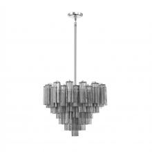 Crystorama ADD-312-CH-SM - Addis 12 Light Polished Chrome Chandelier