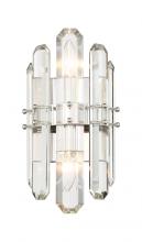 Crystorama BOL-8882-PN - Bolton 2 Light Polished Nickel Sconce