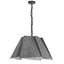 Dainolite PHA-241P-MB-500 - 1LT Incandescent Pendant, MB With GRY Felt Shade