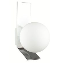 Dainolite VMT-81W-PC - 1LT Halogen Wall Sconce, PC w/ Opal White Glass