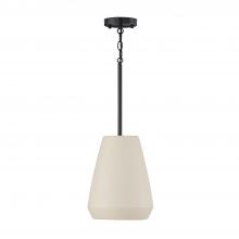 Capital Canada 354213IV - 1-Light Handcrafted Terracotta Pendant in Ivory and Matte Black