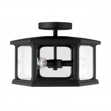 Capital Canada 946632BK - 3 Light Outdoor Semi-Flush