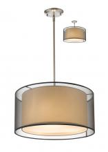 Z-Lite 192-18BK-C - 3 Light Convertible Pendant